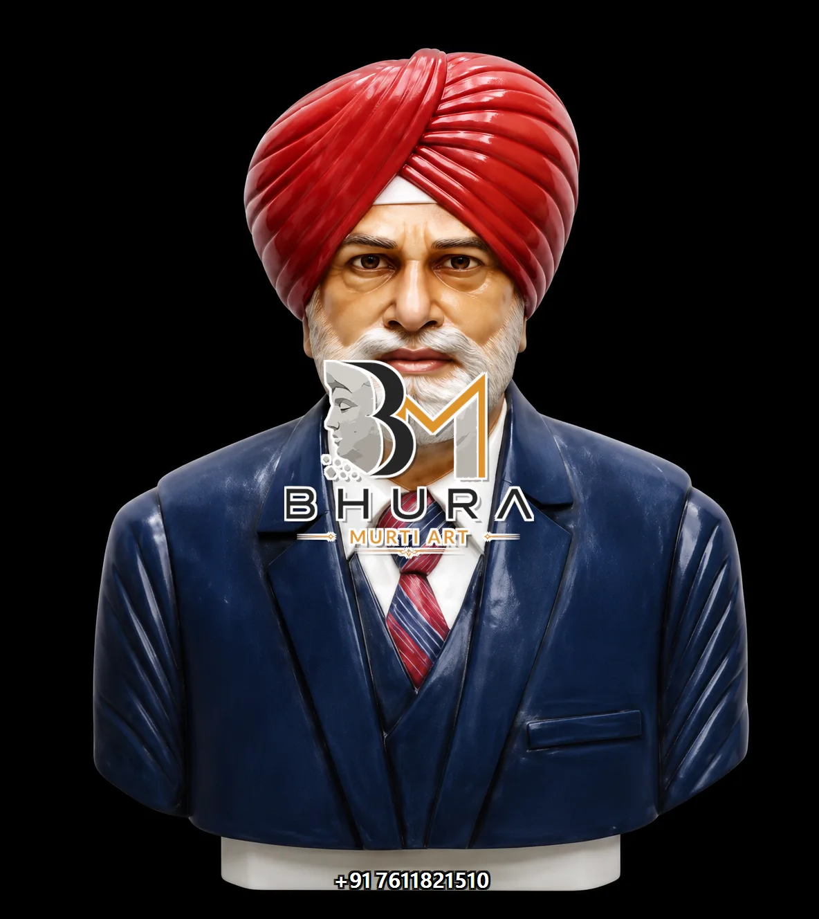 Professional and Statesman Portrait Bust Collection - handcrafted design variant 3