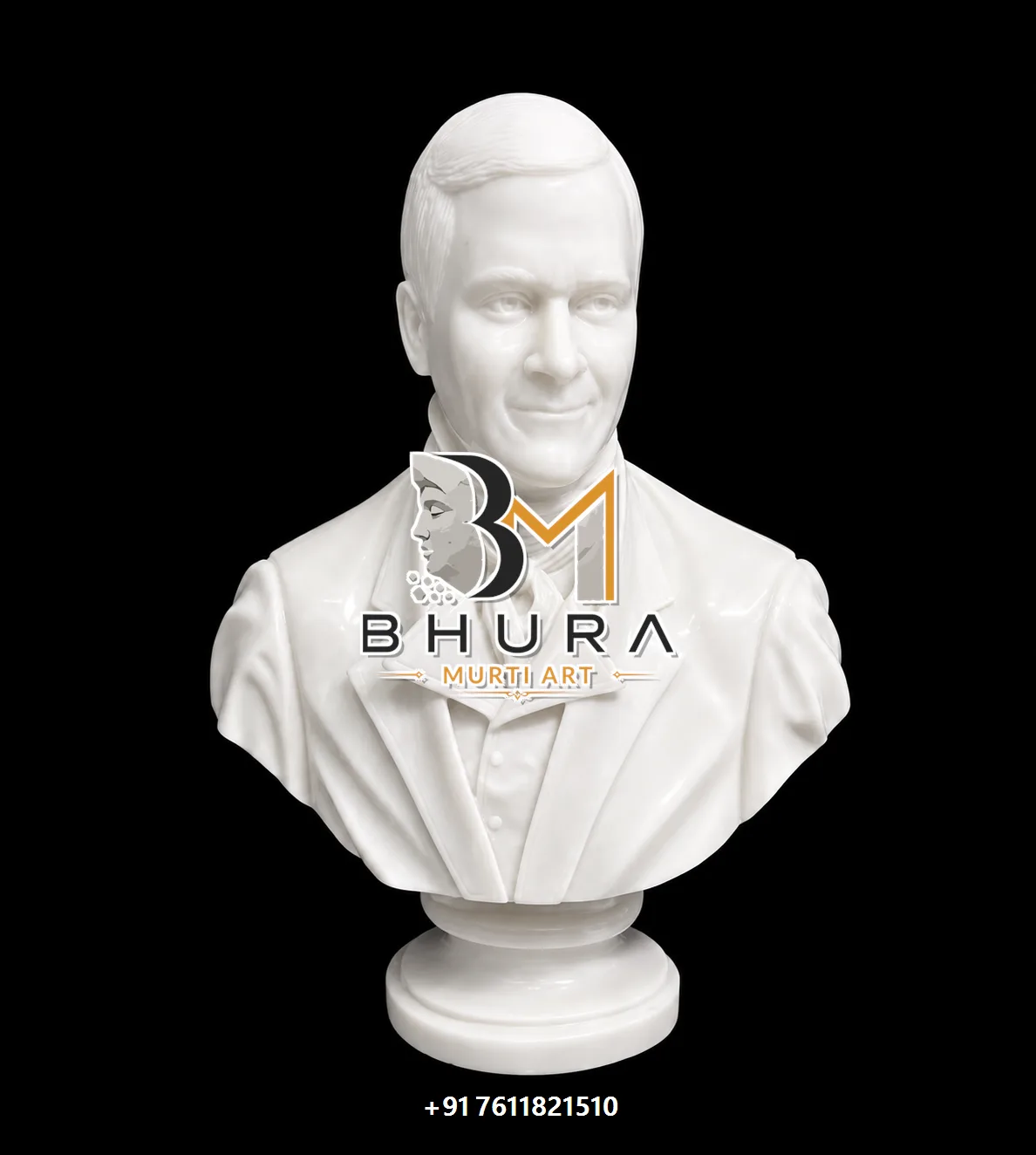 Professional and Statesman Portrait Bust Collection - handcrafted design variant 5