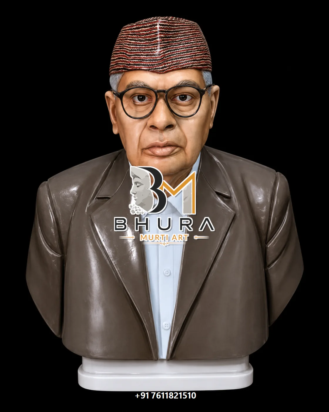 Traditional Indian Portrait Bust Collection - handcrafted design variant 3