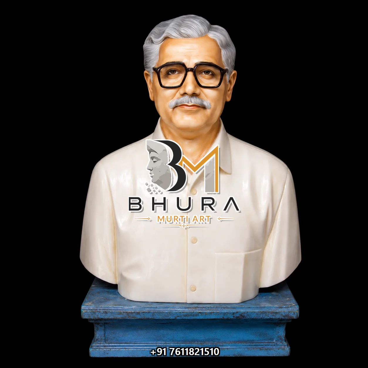Traditional Indian Portrait Bust Collection - handcrafted design variant 4