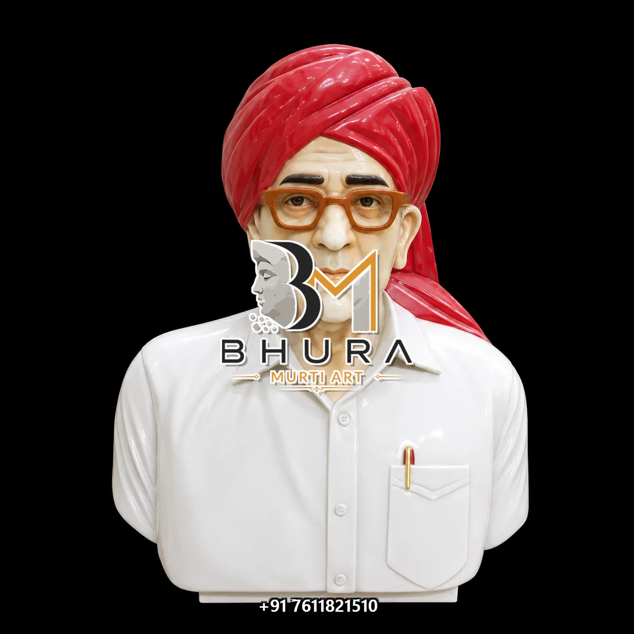 Indian Public Figure Bust Collection - handcrafted design variant 2