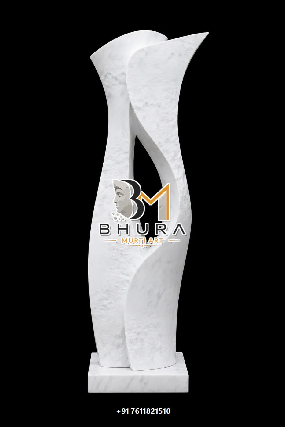 Abstract Decorative Stone Statue Collection - handcrafted design view 3