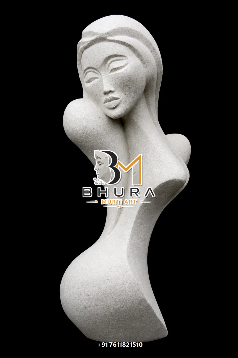 Elegant Contemporary Statue Collection - handcrafted design view 3
