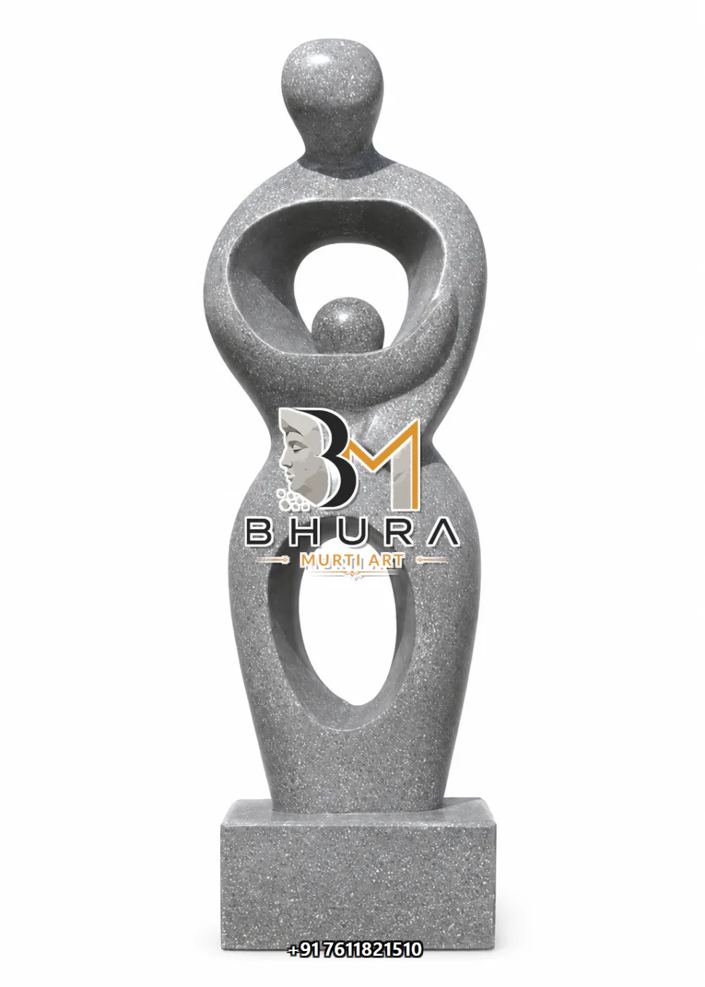Custom Abstract Marble Statue Collection - handcrafted design view 2
