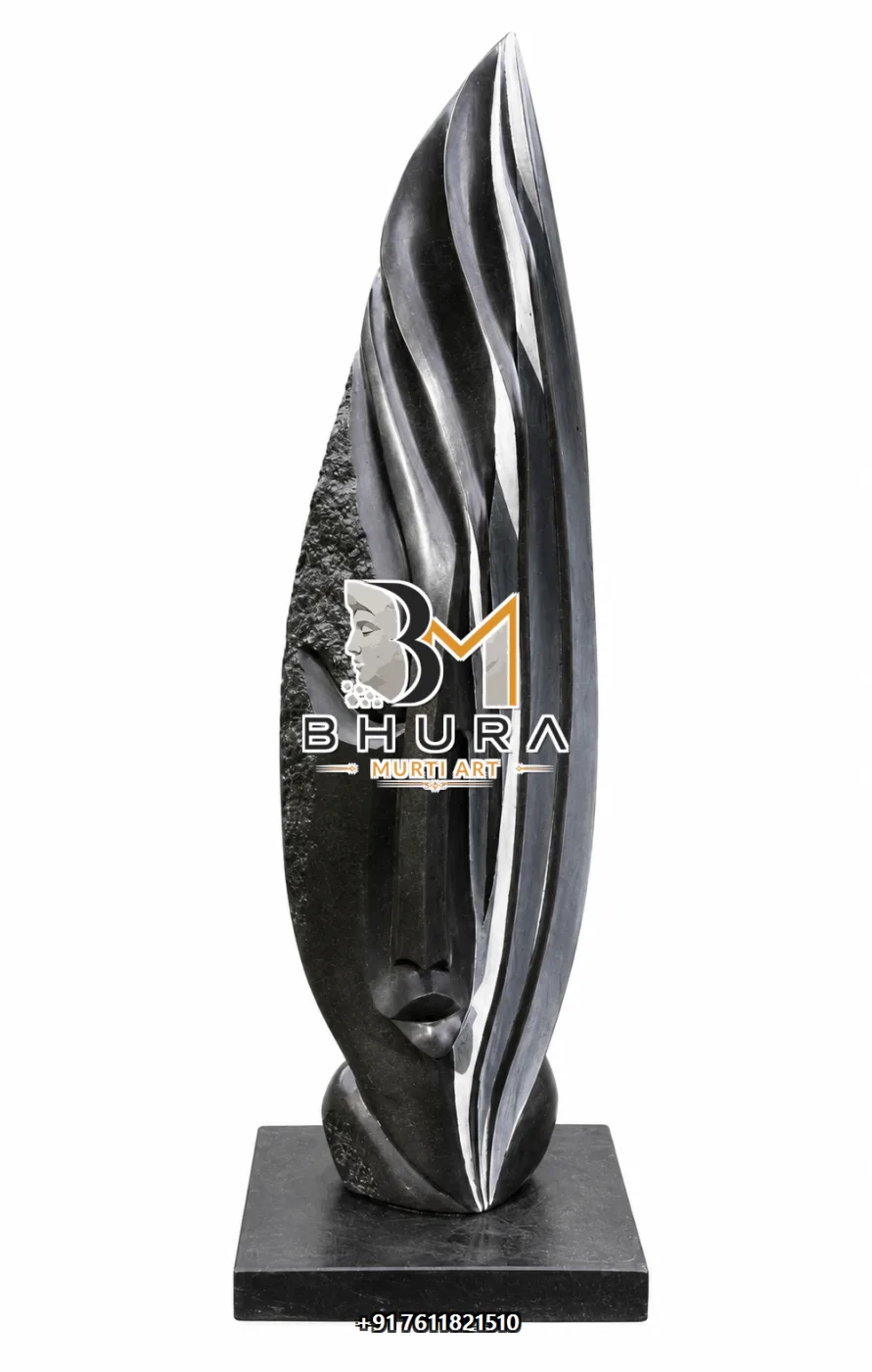Custom Abstract Marble Statue Collection - handcrafted design view 3