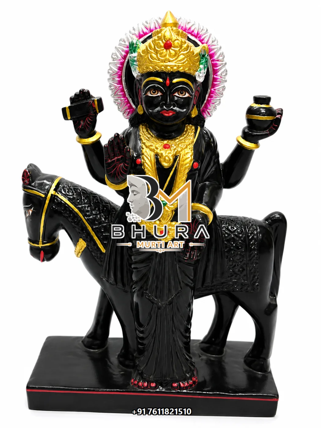 Divine Navgraha Marble Statue Collection - handcrafted marble design view 2