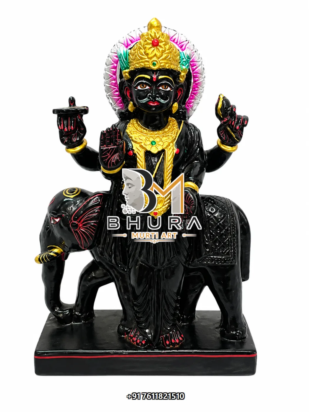 Divine Navgraha Marble Statue Collection - handcrafted marble design view 4