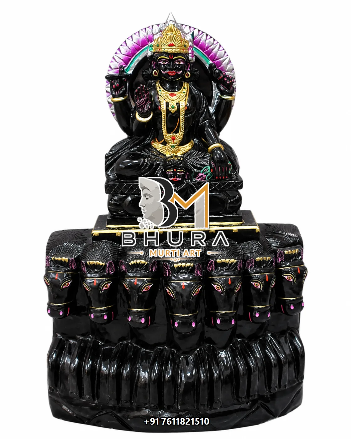 Nine Planet Navgraha Marble Statue Collection - handcrafted marble design view 2