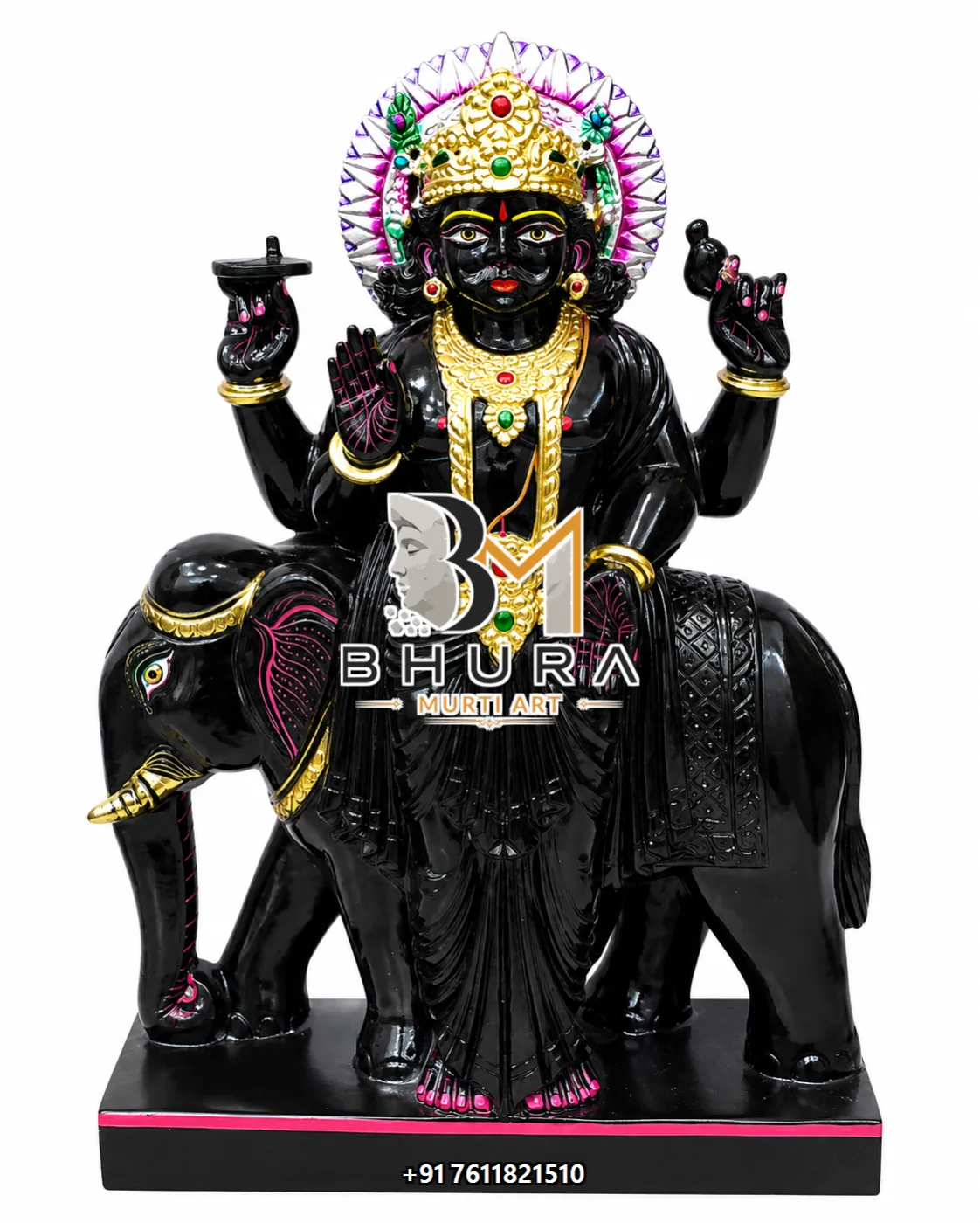 Nine Planet Navgraha Marble Statue Collection - handcrafted marble design view 3