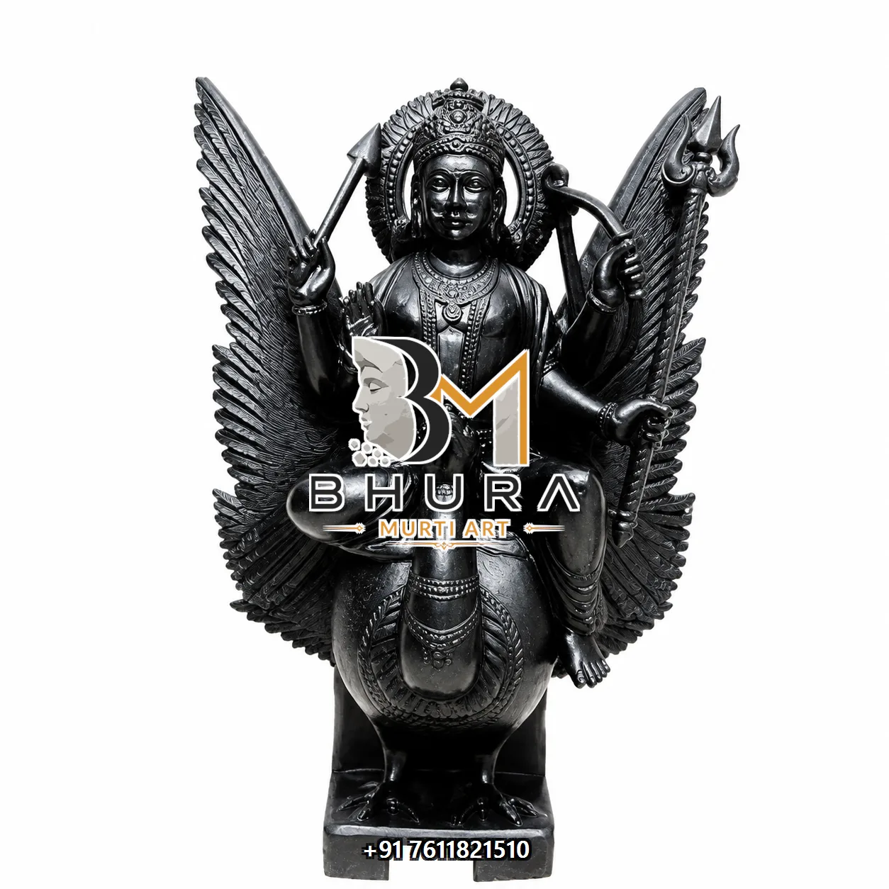 Hand-Carved Navgraha Marble Statue Collection - handcrafted marble design view 4