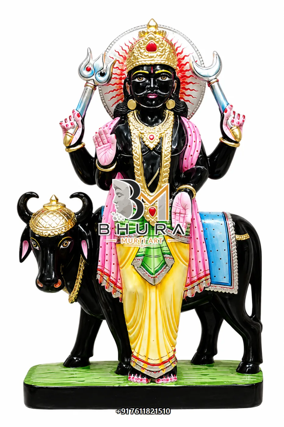 Designer Navgraha Marble Statue Collection - handcrafted marble design view 2