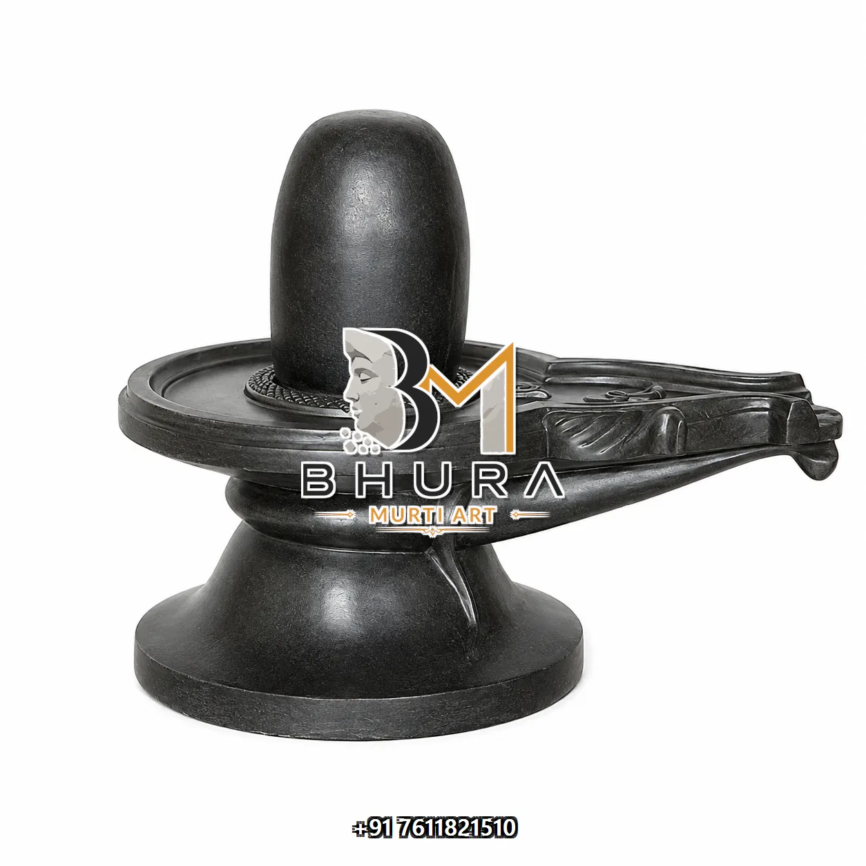 Divine Mahadev Shivling Marble Murti Collection - handcrafted marble design view 5