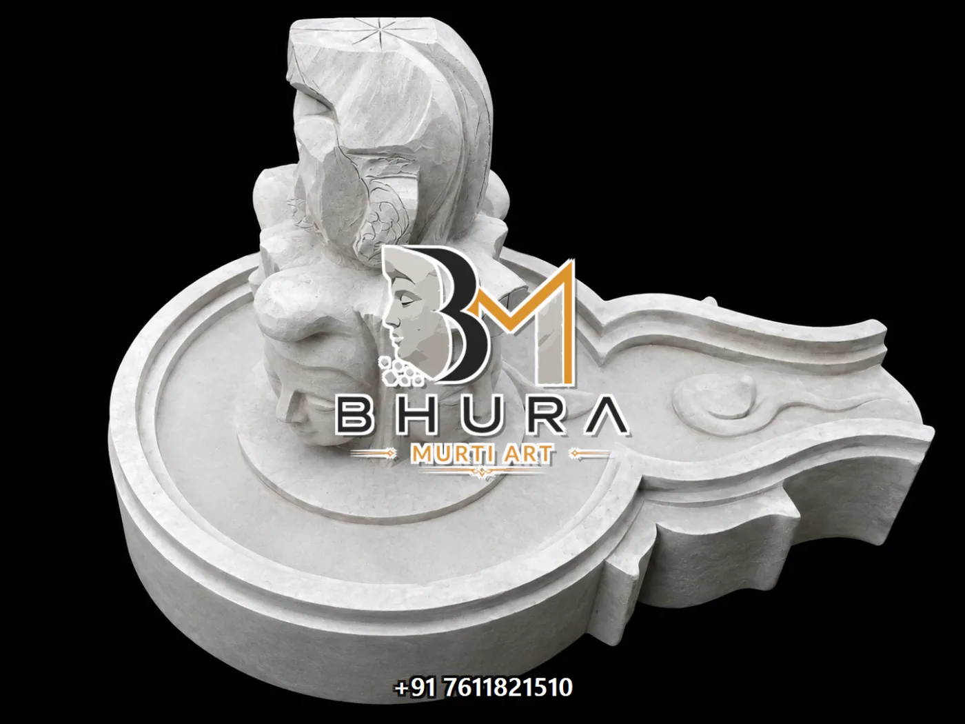 Hand-Carved Shiva Lingam Marble Collection - handcrafted marble design view 4