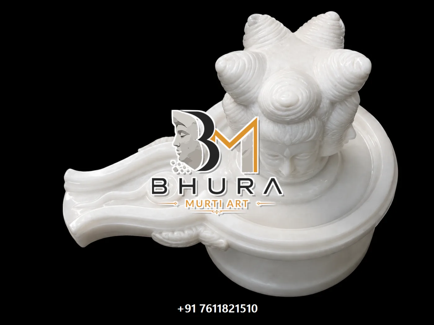 Hand-Carved Shiva Lingam Marble Collection - handcrafted marble design view 5