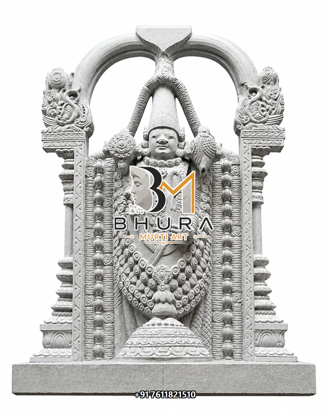 Divine Srinivasa Venkateswara Statue Collection - handcrafted marble design view 3