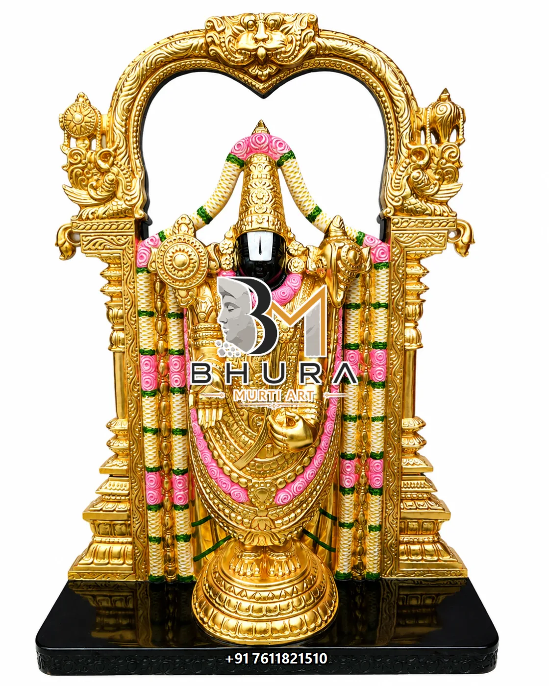Premium Lord Venkateswara Marble Murti Collection - handcrafted marble design view 5