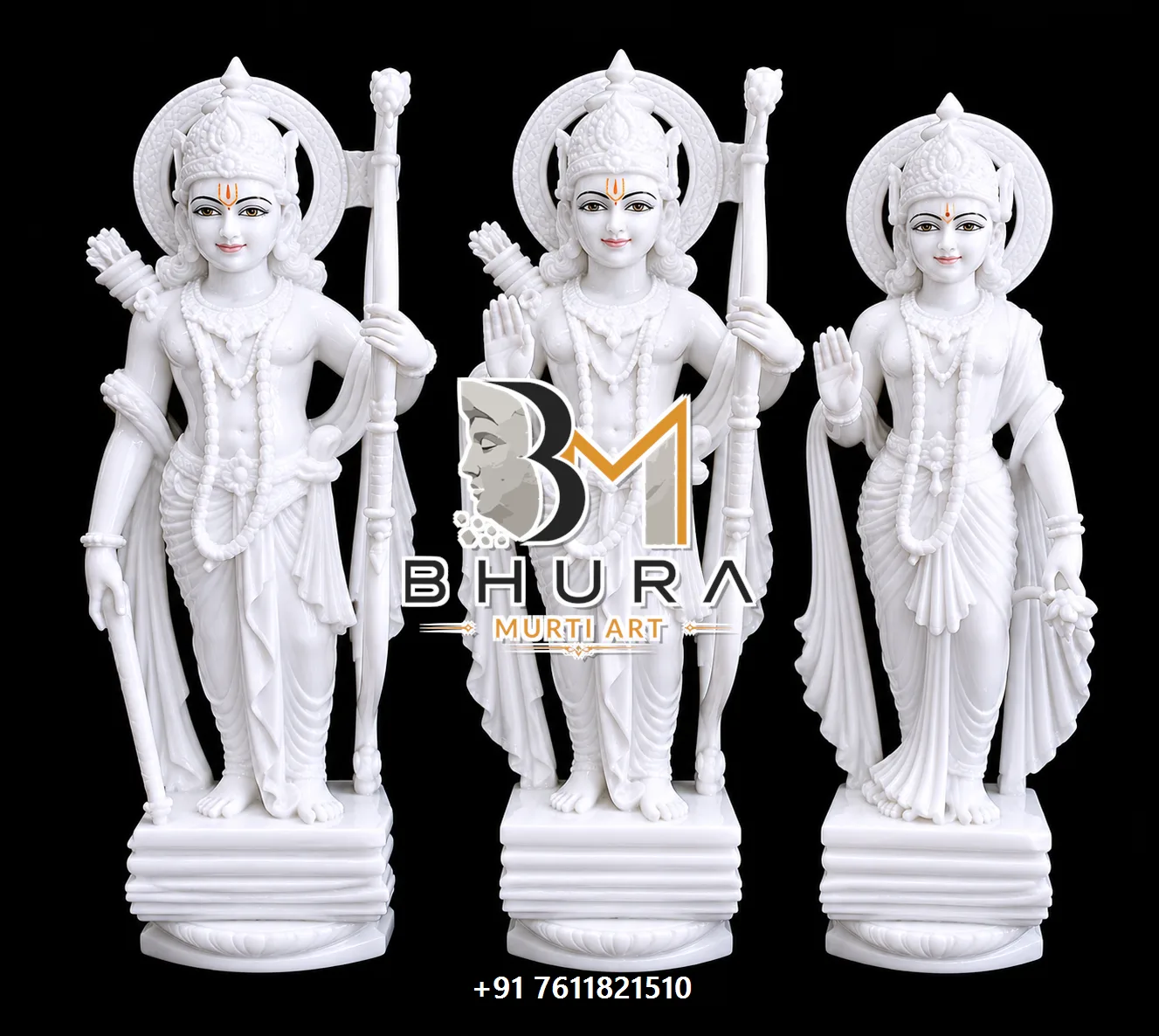Temple-Style Ram Darbar Sculpture Collection handcrafted statue